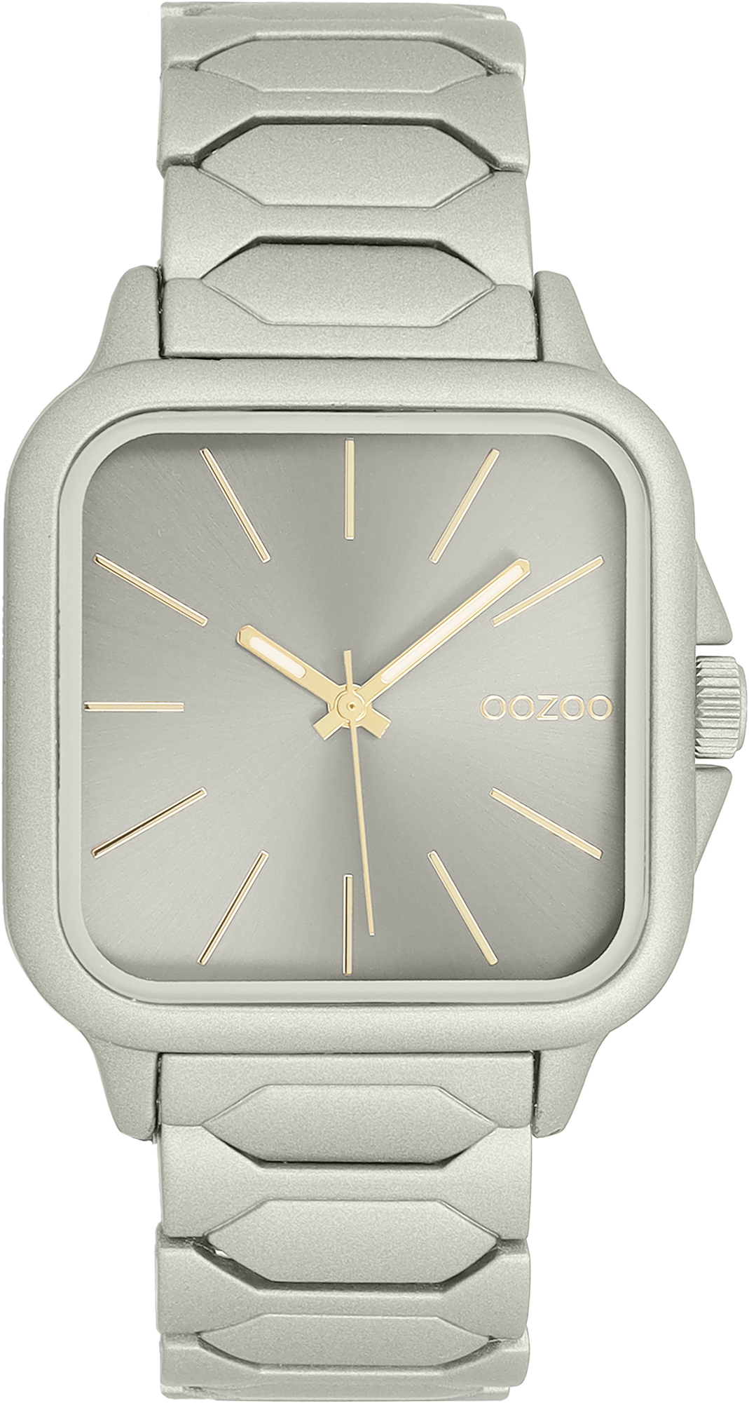 Grey OOZOO watch with stainless steel bracelet - C11660